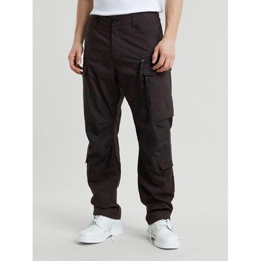G-Star Raw Spodnie materiałowe Rovic Zip 3D D25219-D308 Czarny Loose Fit ze sklepu MODIVO w kategorii Spodnie męskie - zdjęcie 182622314