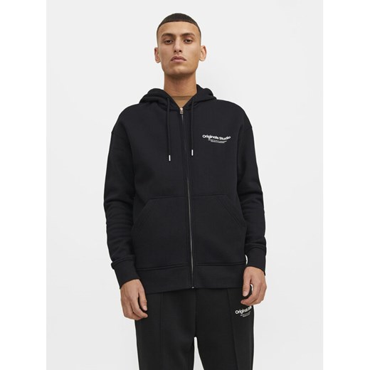 Jack&Jones Bluza Vesterbro 12241691 Czarny Relaxed Fit ze sklepu MODIVO w kategorii Bluzy męskie - zdjęcie 182622333