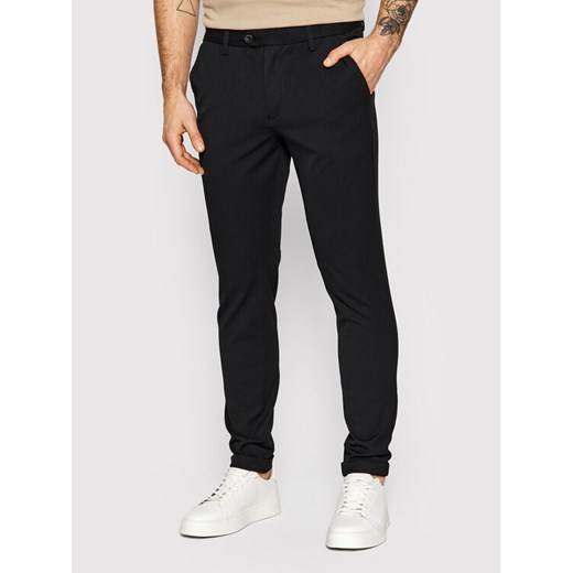 Jack&Jones Spodnie materiałowe Marco 12159954 Czarny Slim Fit ze sklepu MODIVO w kategorii Spodnie męskie - zdjęcie 182622360