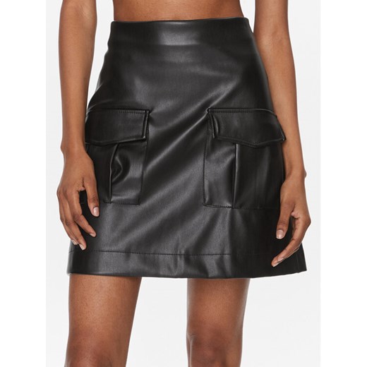 Vero Moda Spódnica skórzana Sof 10299436 Czarny Regular Fit ze sklepu MODIVO w kategorii Spódnice - zdjęcie 182622393