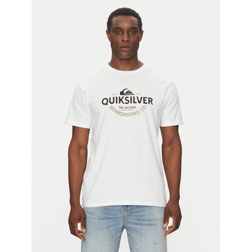 Quiksilver T-Shirt EQYZT08064 Biały Regular Fit ze sklepu MODIVO w kategorii T-shirty męskie - zdjęcie 182622413