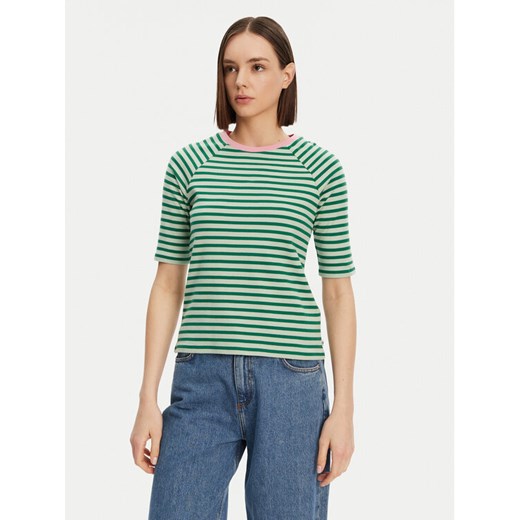 Tom Tailor Denim T-Shirt 1045410 Zielony Regular Fit ze sklepu MODIVO w kategorii Bluzki damskie - zdjęcie 182622443