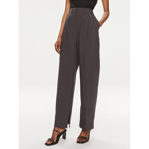 Herskind Spodnie materiałowe Rupert 5119519 Szary Relaxed Fit ze sklepu MODIVO w kategorii Spodnie damskie - zdjęcie 182622464