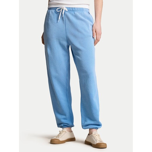 Polo Ralph Lauren Spodnie dresowe 211935585003 Niebieski Regular Fit ze sklepu MODIVO w kategorii Spodnie damskie - zdjęcie 182622544