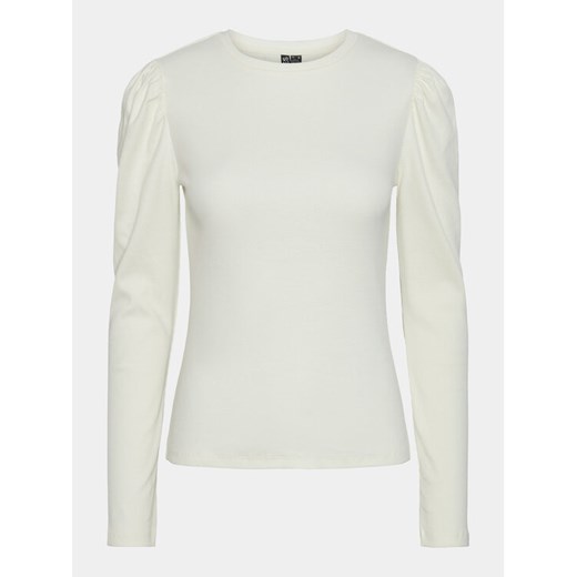 Pieces Bluzka Janna 17148584 Biały Regular Fit ze sklepu MODIVO w kategorii Bluzki damskie - zdjęcie 182622564