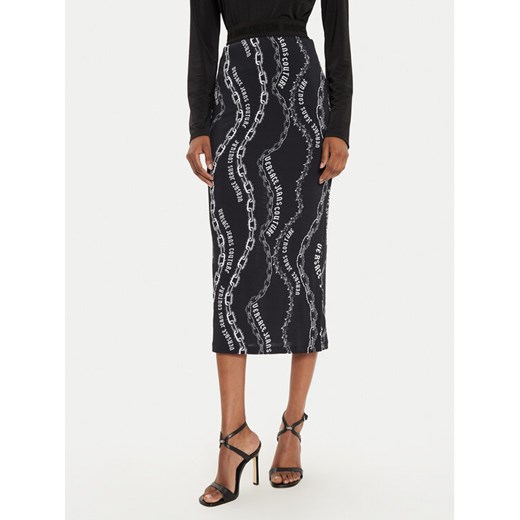 Versace Jeans Couture Spódnica midi 77HAE8B6 Czarny Regular Fit ze sklepu MODIVO w kategorii Spódnice - zdjęcie 182622583