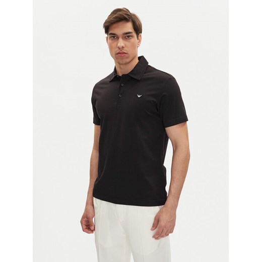 Emporio Armani Polo EM000571 AF12331 UC001 Czarny Regular Fit ze sklepu MODIVO w kategorii T-shirty męskie - zdjęcie 182622684