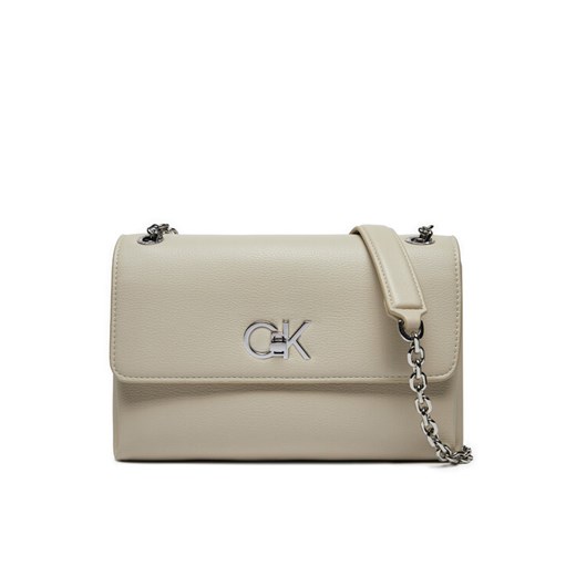 Calvin Klein Torebka K60K612554 Écru ze sklepu MODIVO w kategorii Torebki damskie - zdjęcie 182622693