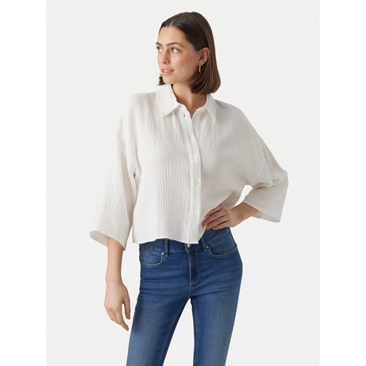 Vero Moda Koszula Natali 10279685 Biały Standard Fit ze sklepu MODIVO w kategorii Koszule damskie - zdjęcie 182622713