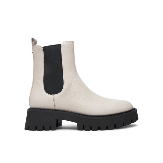 MICHAEL Michael Kors Sztyblety Asher 40F4ASFE5L Beżowy ze sklepu MODIVO w kategorii Botki - zdjęcie 182622741