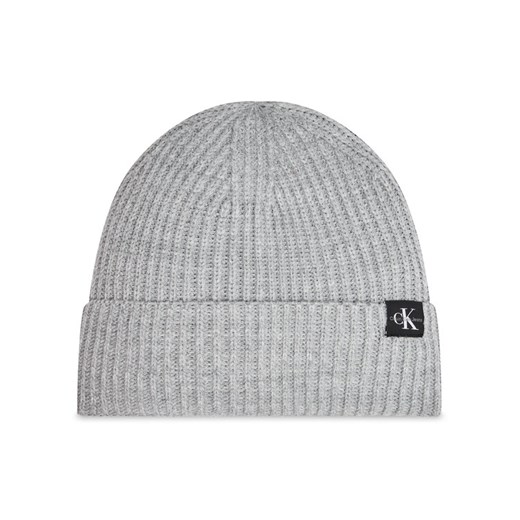 Calvin Klein Jeans Czapka Monogram IU0IU00440 Szary ze sklepu MODIVO w kategorii Czapki dziecięce - zdjęcie 182622843