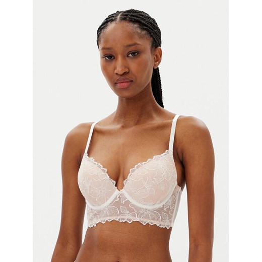 Hunkemöller Biustonosz z fiszbiną Lauren 300903 Écru ze sklepu MODIVO w kategorii Biustonosze - zdjęcie 182622904