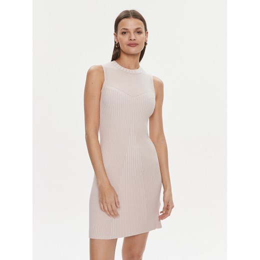 Guess Sukienka codzienna Allie W4RK20 Z2YN2 Beżowy Bodycon Fit ze sklepu MODIVO w kategorii Sukienki - zdjęcie 182622914