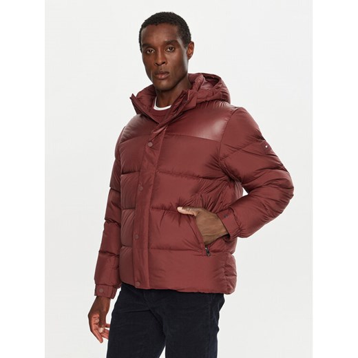 Tommy Hilfiger Kurtka puchowa MW0MW36569 Bordowy Regular Fit ze sklepu MODIVO w kategorii Kurtki męskie - zdjęcie 182622953