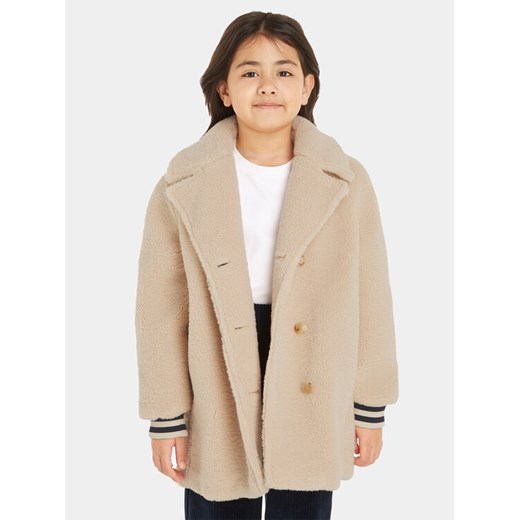 Tommy Hilfiger Kożuch KG0KG07544 Beżowy Regular Fit ze sklepu MODIVO w kategorii Płaszcze dziewczęce - zdjęcie 182622961