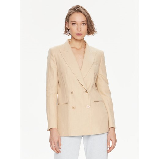 TWINSET Marynarka 241TP2560 Beżowy Regular Fit ze sklepu MODIVO w kategorii Marynarki damskie - zdjęcie 182623041
