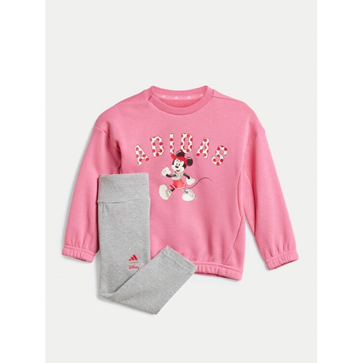 adidas Komplet bluza i legginsy Disney Mickey Mouse JF3627 Różowy Slim Fit ze sklepu MODIVO w kategorii Odzież dla niemowląt - zdjęcie 182623114