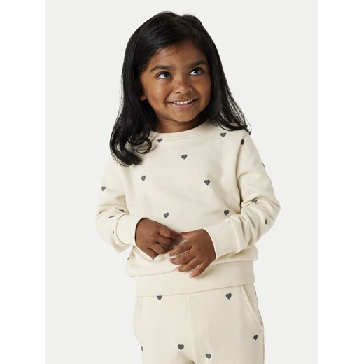 NAME IT Bluza 13238718 Beżowy Regular Fit ze sklepu MODIVO w kategorii Bluzy dziewczęce - zdjęcie 182623141