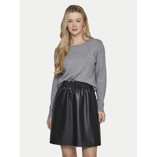Vila Sweter Ril 14054177 Szary Regular Fit ze sklepu MODIVO w kategorii Swetry damskie - zdjęcie 182623172