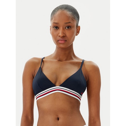 Tommy Hilfiger Góra od bikini UW0UW05805 Granatowy ze sklepu MODIVO w kategorii Stroje kąpielowe - zdjęcie 182623230