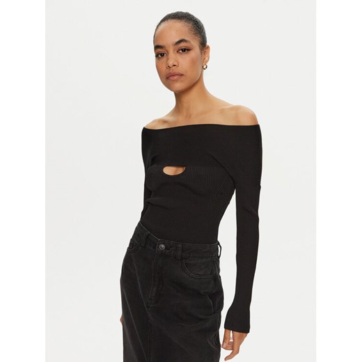 PINKO Bluzka 102799 A170 Czarny Slim Fit ze sklepu MODIVO w kategorii Bluzki damskie - zdjęcie 182623233