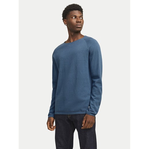 Jack&Jones Sweter Hill 12157321 Niebieski Regular Fit ze sklepu MODIVO w kategorii Swetry męskie - zdjęcie 182623331