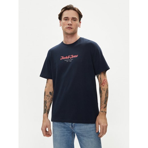 Jack&Jones T-Shirt Henry 12248600 Granatowy Standard Fit S MODIVO