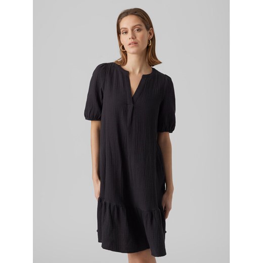 Vero Moda Sukienka codzienna Natali 10279682 Czarny Regular Fit ze sklepu MODIVO w kategorii Sukienki - zdjęcie 182623342