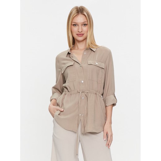 ONLY Koszula Aris 15310852 Beżowy Regular Fit ze sklepu MODIVO w kategorii Koszule damskie - zdjęcie 182623370