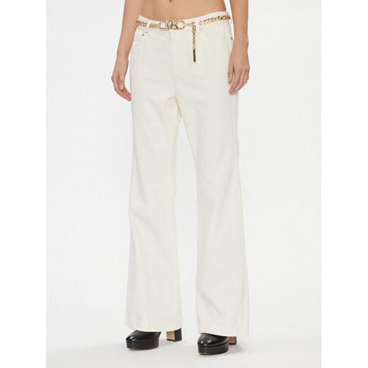 MICHAEL Michael Kors Jeansy MF3904180V Écru Flared Fit ze sklepu MODIVO w kategorii Jeansy damskie - zdjęcie 182623453