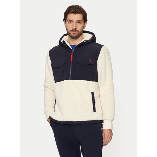 Polo Ralph Lauren Polar 710880442007 Écru Regular Fit ze sklepu MODIVO w kategorii Bluzy męskie - zdjęcie 182623500