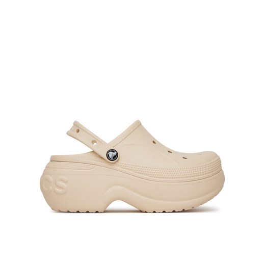 Crocs Klapki BELLA CLOG 210062-11S Beżowy ze sklepu MODIVO w kategorii Klapki damskie - zdjęcie 182623553