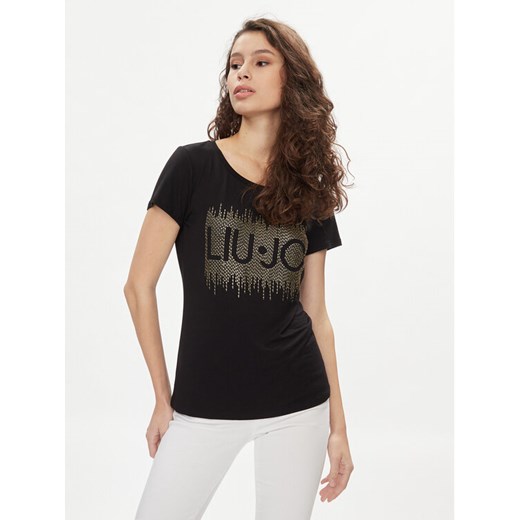 Liu Jo T-Shirt VA4154 JS360 Czarny Regular Fit ze sklepu MODIVO w kategorii Bluzki damskie - zdjęcie 182623583