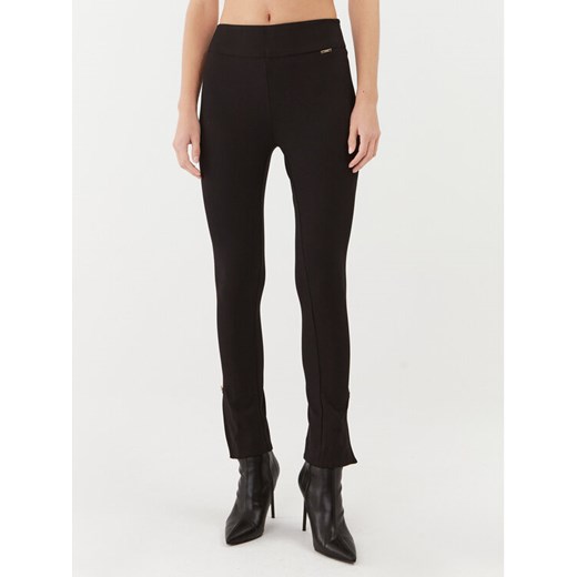 Liu Jo Spodnie materiałowe MF3100 J9189 Czarny Slim Fit ze sklepu MODIVO w kategorii Spodnie damskie - zdjęcie 182623620