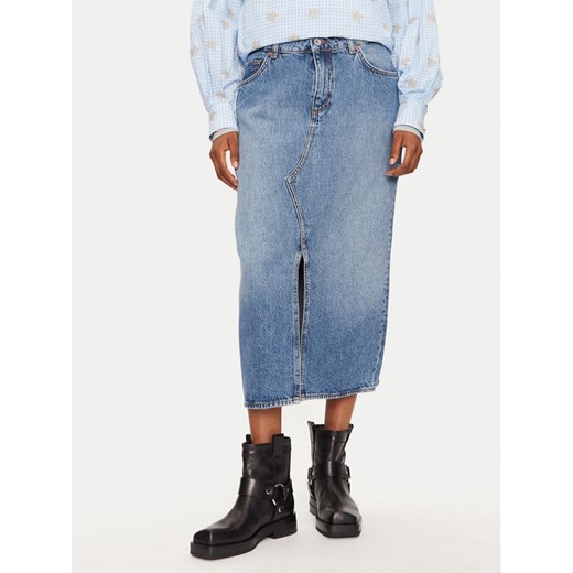 Mustang Spódnica jeansowa Eureka 1015589 Niebieski Slim Fit ze sklepu MODIVO w kategorii Spódnice - zdjęcie 182623622
