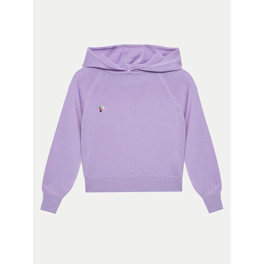 Pangaia Bluza Merino Fioletowy Relaxed Fit ze sklepu MODIVO w kategorii Bluzy chłopięce - zdjęcie 182623643