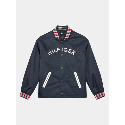 Tommy Hilfiger Kurtka bomber KB0KB08225 Granatowy Regular Fit ze sklepu MODIVO w kategorii Kurtki chłopięce - zdjęcie 182623644