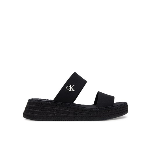 Calvin Klein Jeans Espadryle Sporty Rope Mg Lth Webbing YW0YW01704 Czarny 38 MODIVO