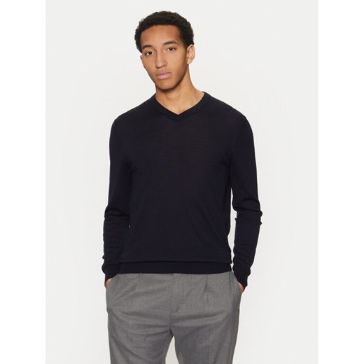 Guess Sweter M5RR37 Z3LZ0 Granatowy Regular Fit ze sklepu MODIVO w kategorii Swetry męskie - zdjęcie 182623714