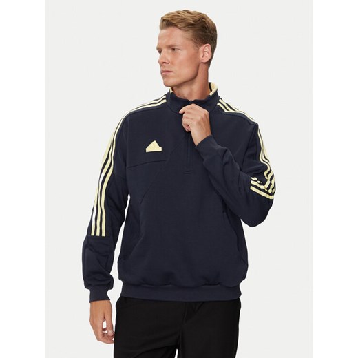 adidas Bluza House of Tiro IW5952 Granatowy Regular Fit ze sklepu MODIVO w kategorii Bluzy męskie - zdjęcie 182623763