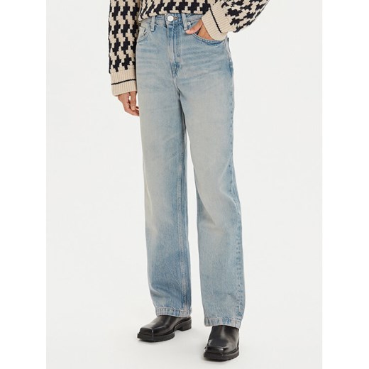 Tommy Hilfiger Jeansy WW0WW42812 Niebieski Straight Fit ze sklepu MODIVO w kategorii Jeansy damskie - zdjęcie 182623771
