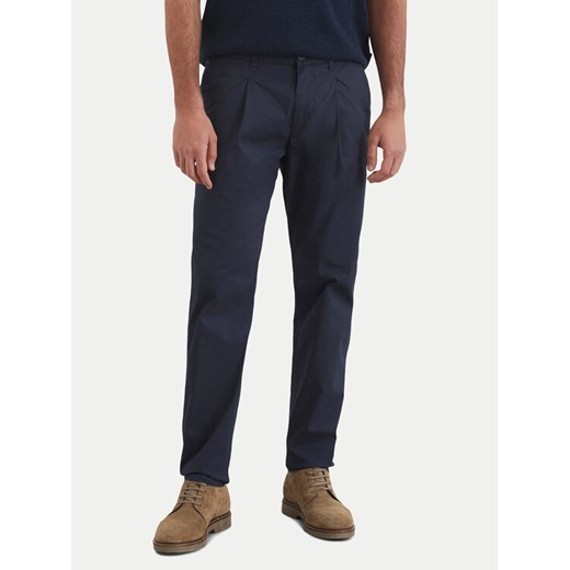 Marc O'Polo Spodnie materiałowe 522 0831 10144 Granatowy Slim Fit ze sklepu MODIVO w kategorii Spodnie męskie - zdjęcie 182623773