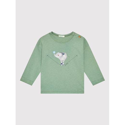 United Colors Of Benetton Bluzka 3ATNA1017 Zielony Regular Fit ze sklepu MODIVO w kategorii Kaftaniki i bluzki - zdjęcie 182623810