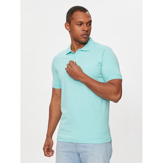 Replay Polo M6548.000.23070 Niebieski Regular Fit ze sklepu MODIVO w kategorii T-shirty męskie - zdjęcie 182623813