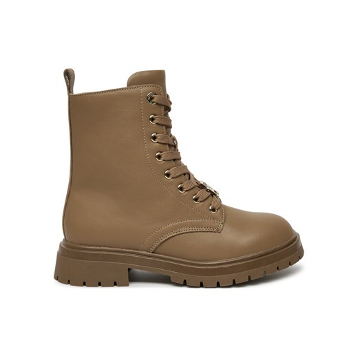 Tommy Hilfiger Trapery Lace-Up Bootie T3A5-33568-0092 S Brązowy ze sklepu MODIVO w kategorii Buty zimowe dziecięce - zdjęcie 182623824