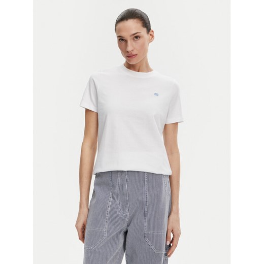 Tommy Hilfiger T-Shirt WW0WW45522 Biały Regular Fit ze sklepu MODIVO w kategorii Bluzki damskie - zdjęcie 182623871