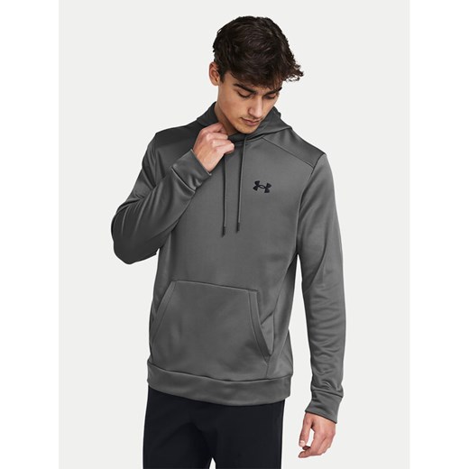 Under Armour Bluza UA Armour Fleece 1373353 Szary Regular Fit ze sklepu MODIVO w kategorii Bluzy męskie - zdjęcie 182623910
