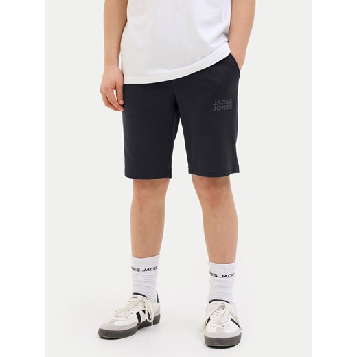 Jack&Jones Junior Szorty sportowe New Soft 12204818 Czarny Slim Fit ze sklepu MODIVO w kategorii Spodenki chłopięce - zdjęcie 182623933