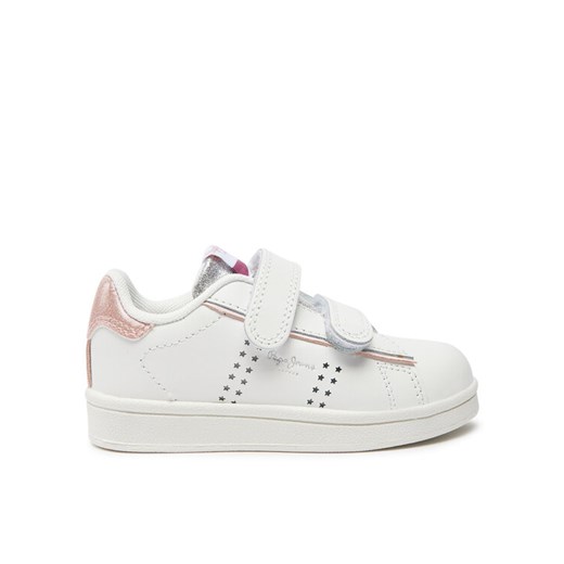 Pepe Jeans Sneakersy Player Night Gk PGS30601 Biały ze sklepu MODIVO w kategorii Buty sportowe dziecięce - zdjęcie 182623972