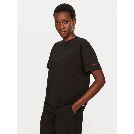 TWINSET T-Shirt 242TP2501 Czarny Regular Fit Twinset S MODIVO